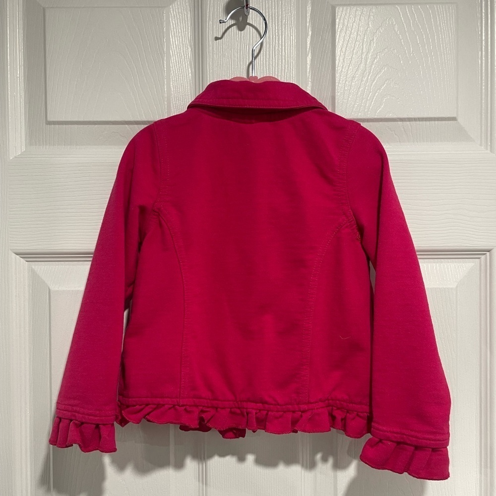 4/$20 Calvin Klein Jeans Kids Pink Spring Jacket Coat with Zipper - Picture 2 of 3